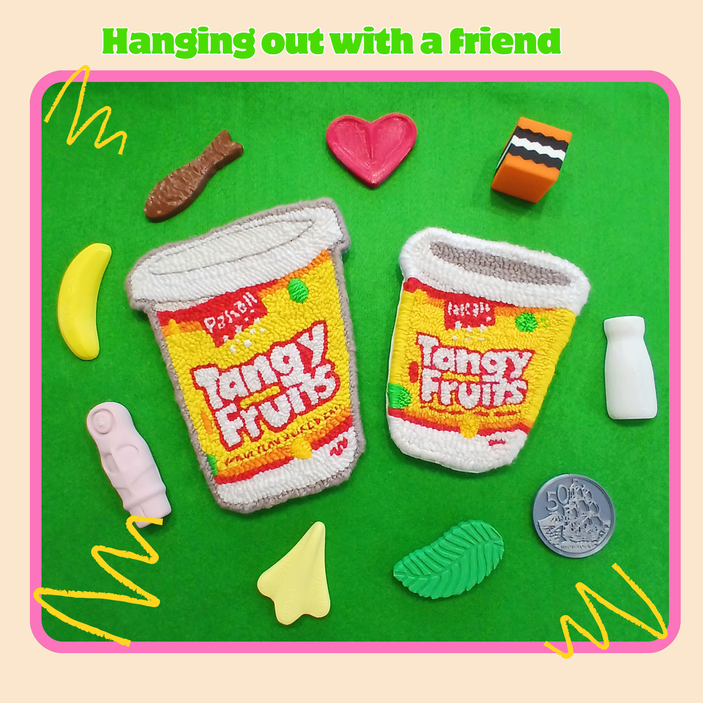 Tangy Fruit embroidered art (small)