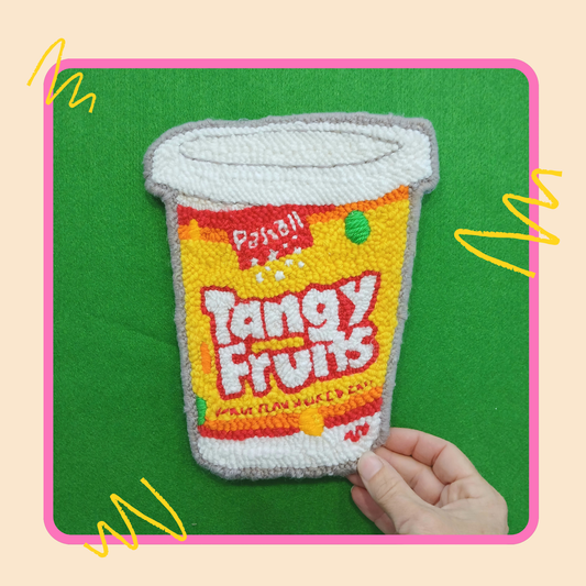 Tangy Fruit embroidered art (large)