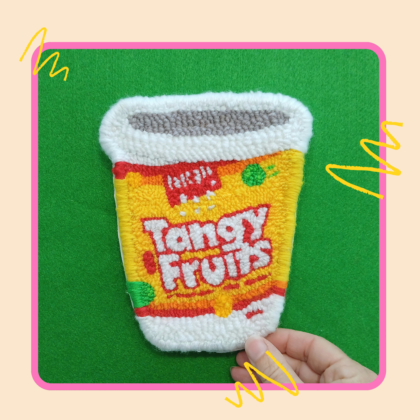 Tangy Fruit embroidered art (small)