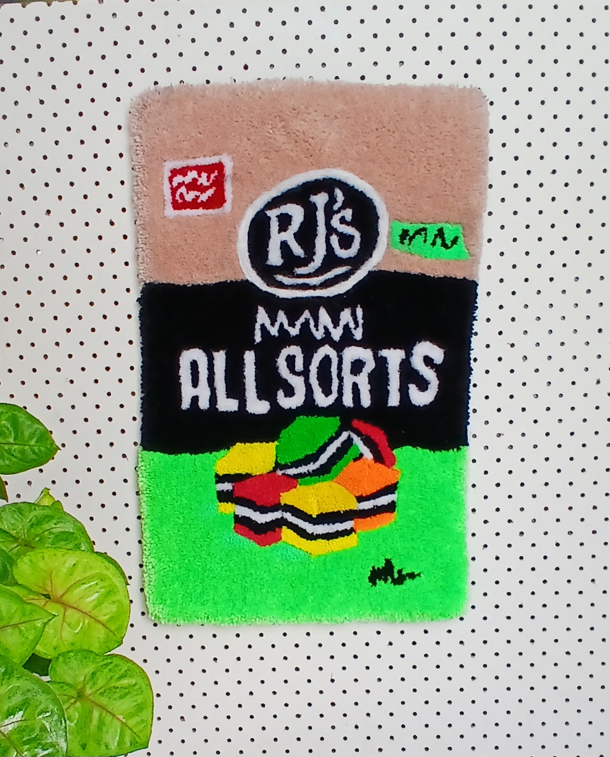 Licorice Allsorts bag fluffy wall art