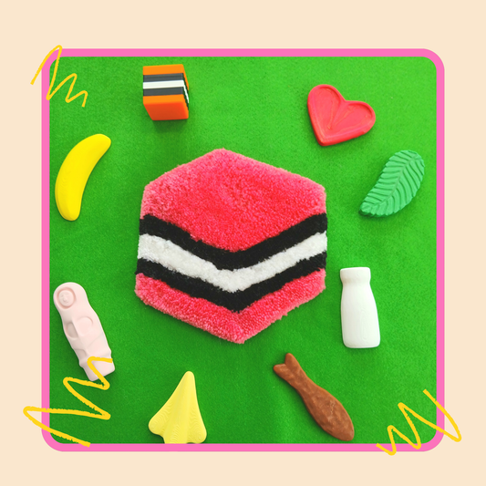 Fluffy Licorice Allsort - Pink