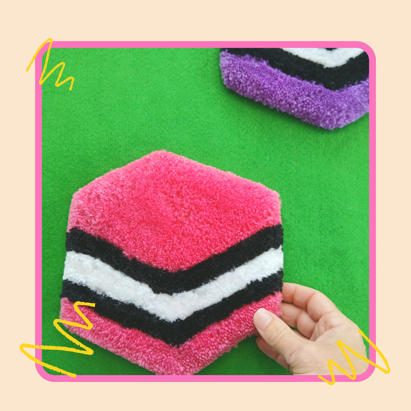 Fluffy Licorice Allsort - Pink