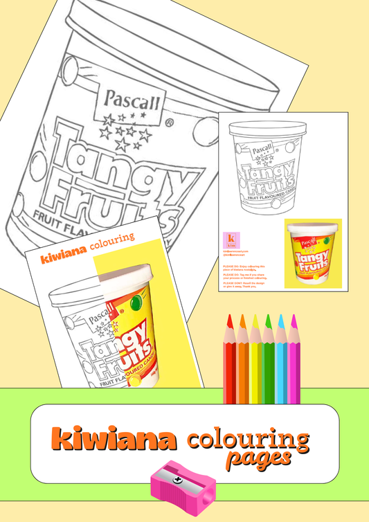 Tangy Fruits colouring page