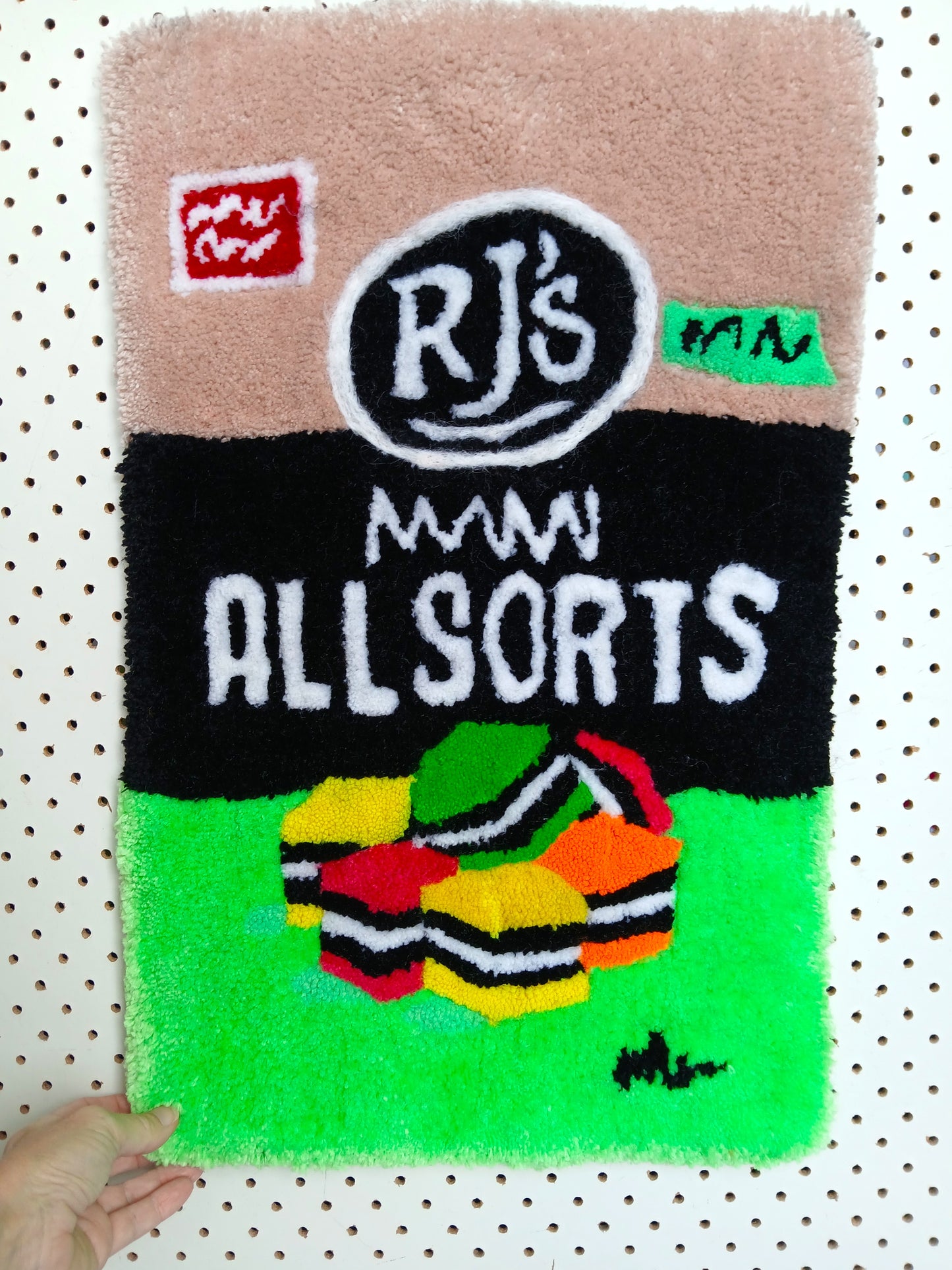 Licorice Allsorts bag fluffy wall art